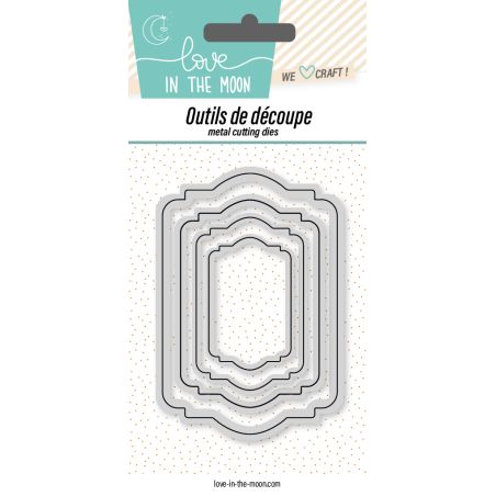 Matrices de découpes - Tag / Etiquette vintage - Love in the Moon