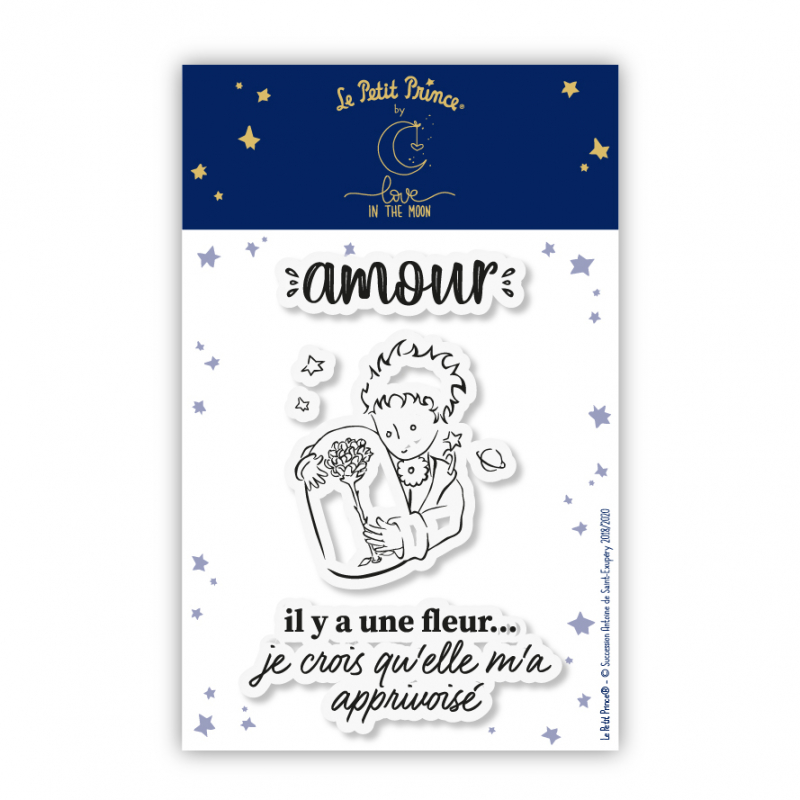 3 tampons transparents "Amour" - Le Petit Prince