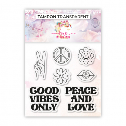 Set de 7 tampones - Good vibes only - 10,5x10cm