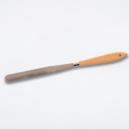 Spatule metale avec manche en bois