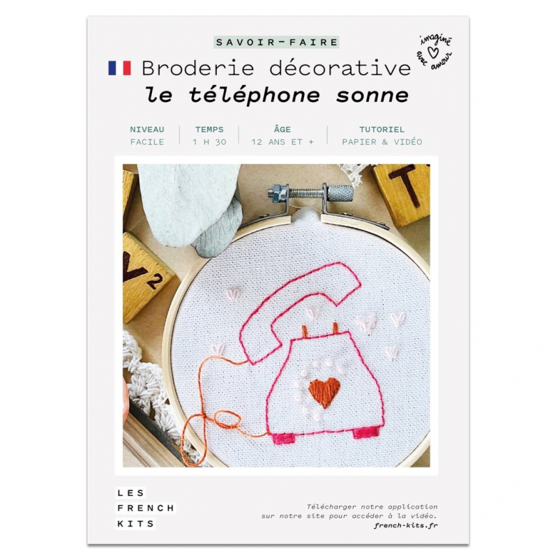 Kit Broderie - Le téléphone sonne