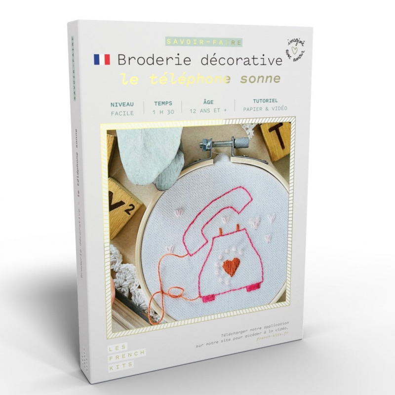 Kit Broderie - Le téléphone sonne