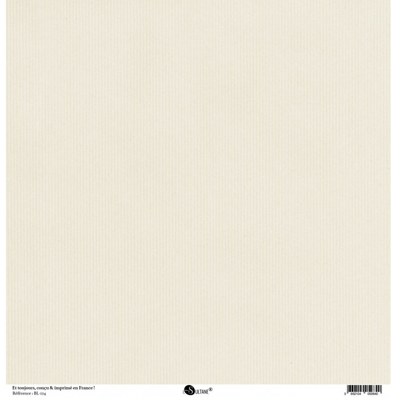 Papiers Recto / Verso - 30,5x31,5cm - Authentik - Sable Ligné