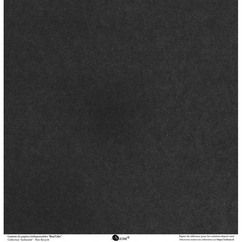 Papiers Recto / Verso - 30,5x31,5cm - Authentik - Noir recyclé