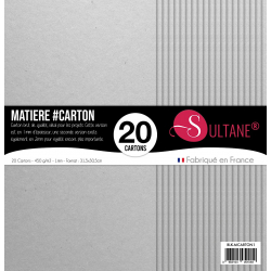 Bloque de 20 cajas de cartón 1mm Sultane® - Cartón - 1mm -31,5x30,5cm