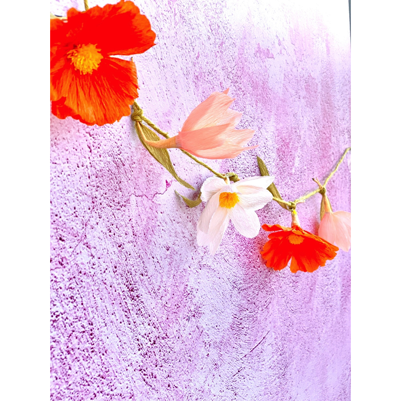 Kit Art Floral "Guirlande décorative" - Farandole de cosmos