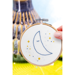 Kit Broderie décorative - Lune nostalgique